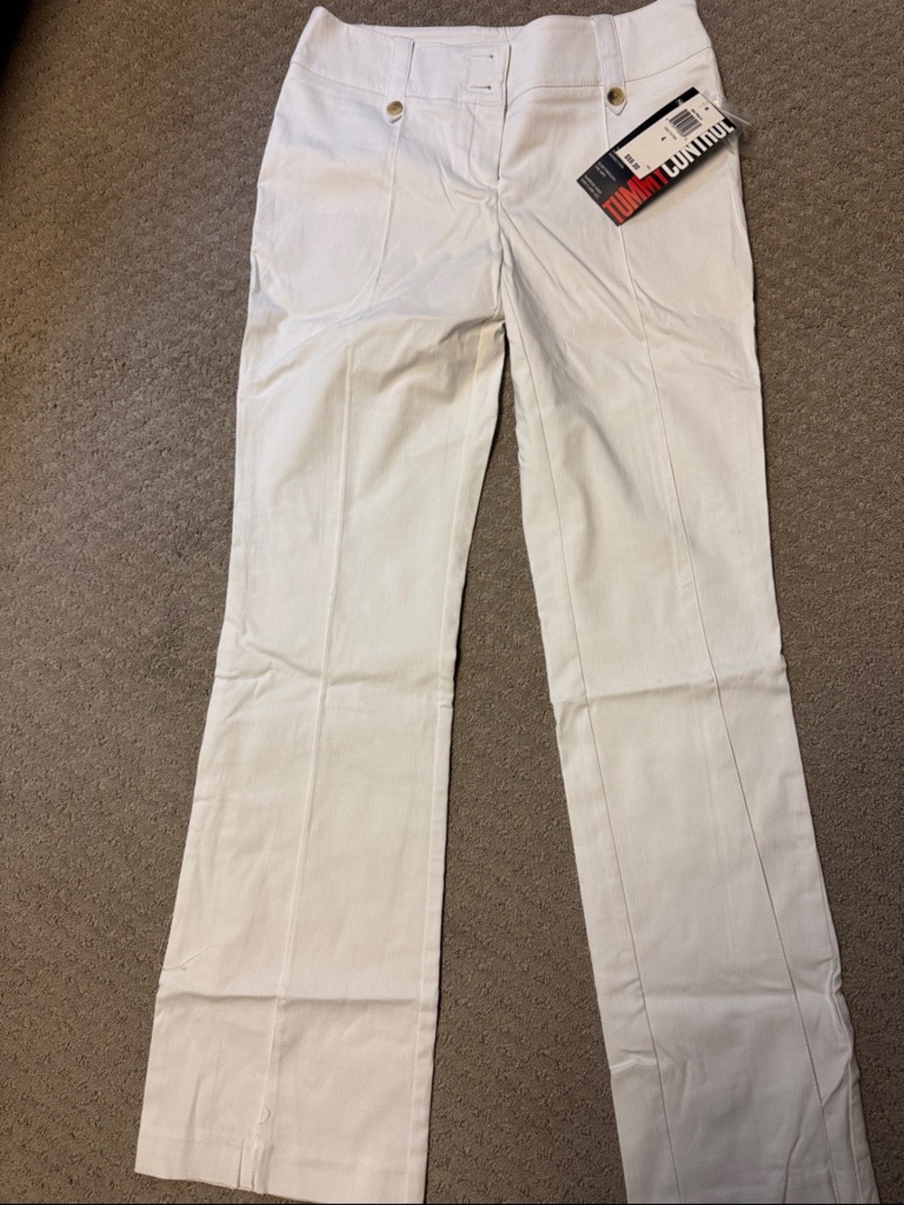 Woman’s White Dress Pants - Classic Straight Leg